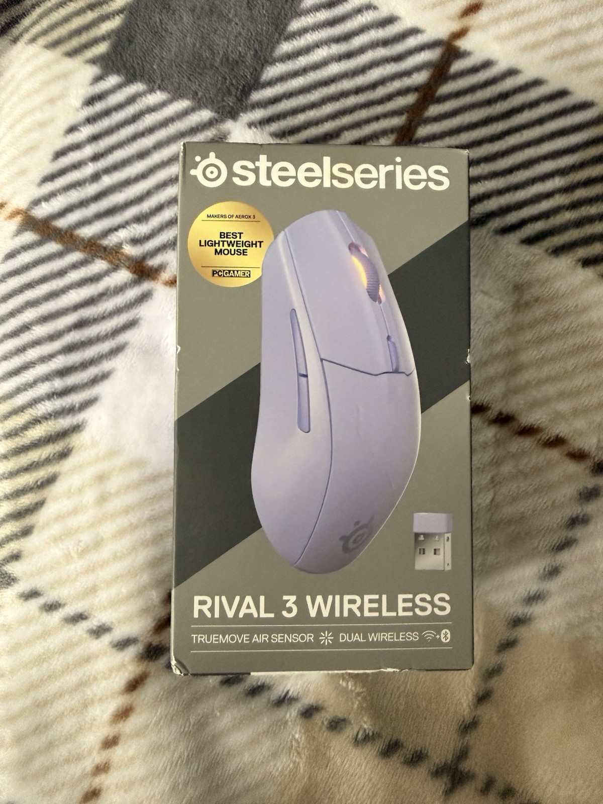 SteelSeries Rival 3 Wireless Gen 2 Mouse – Lavender, Brand New
