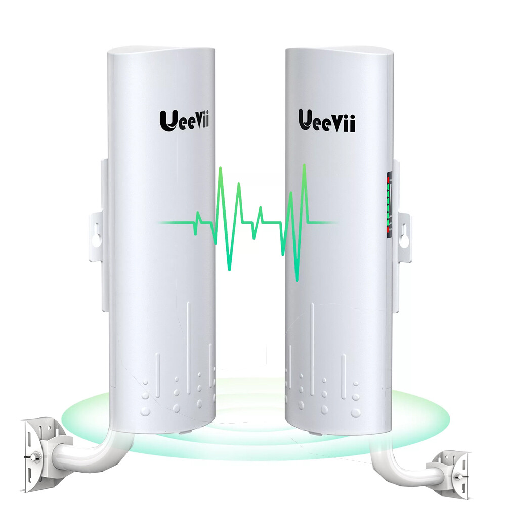 Ueevii Wireless Bridge Gigabit High Speed Point to Point WiFi Outdoor CPE 3KM