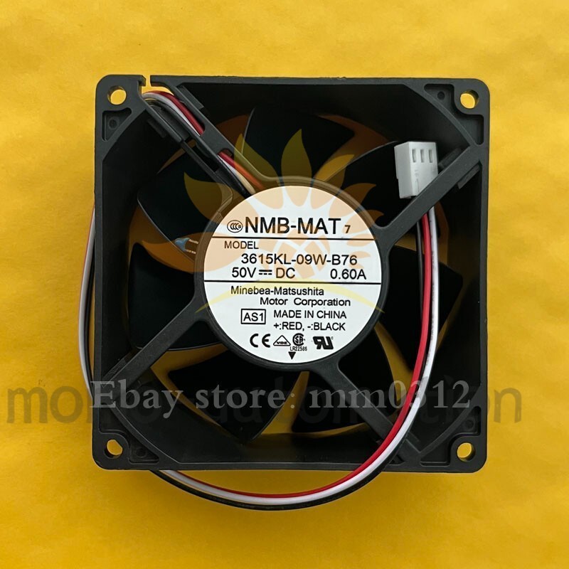 1pcs  NMB-MAT 3615KL-09W-B76 50V 0.60A 9CM 9038 3-wire cooling fan