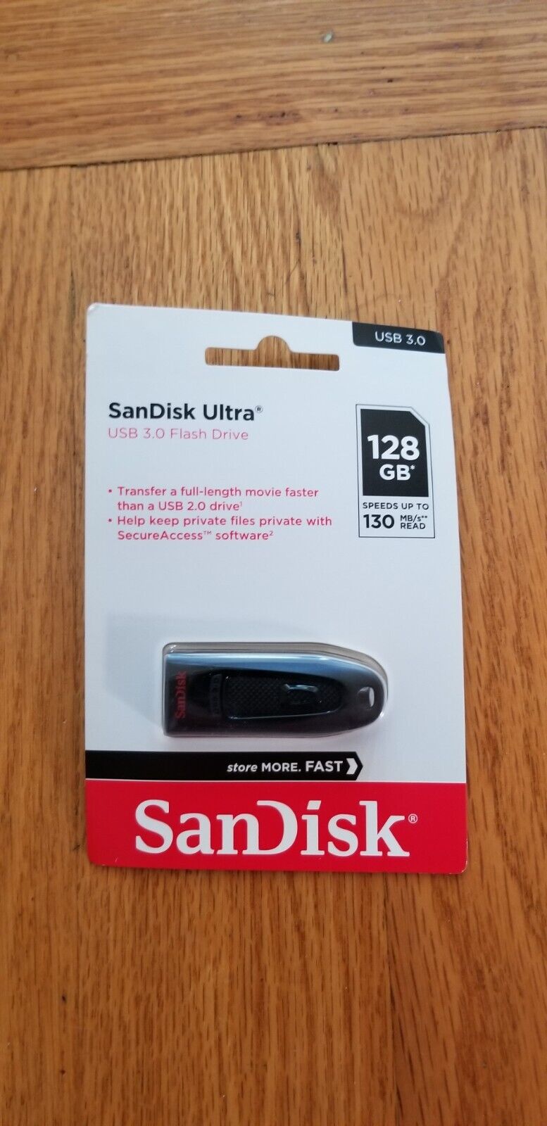 NEW SanDisk 128GB ULTRA USB 3.0 flash drive 128 GB