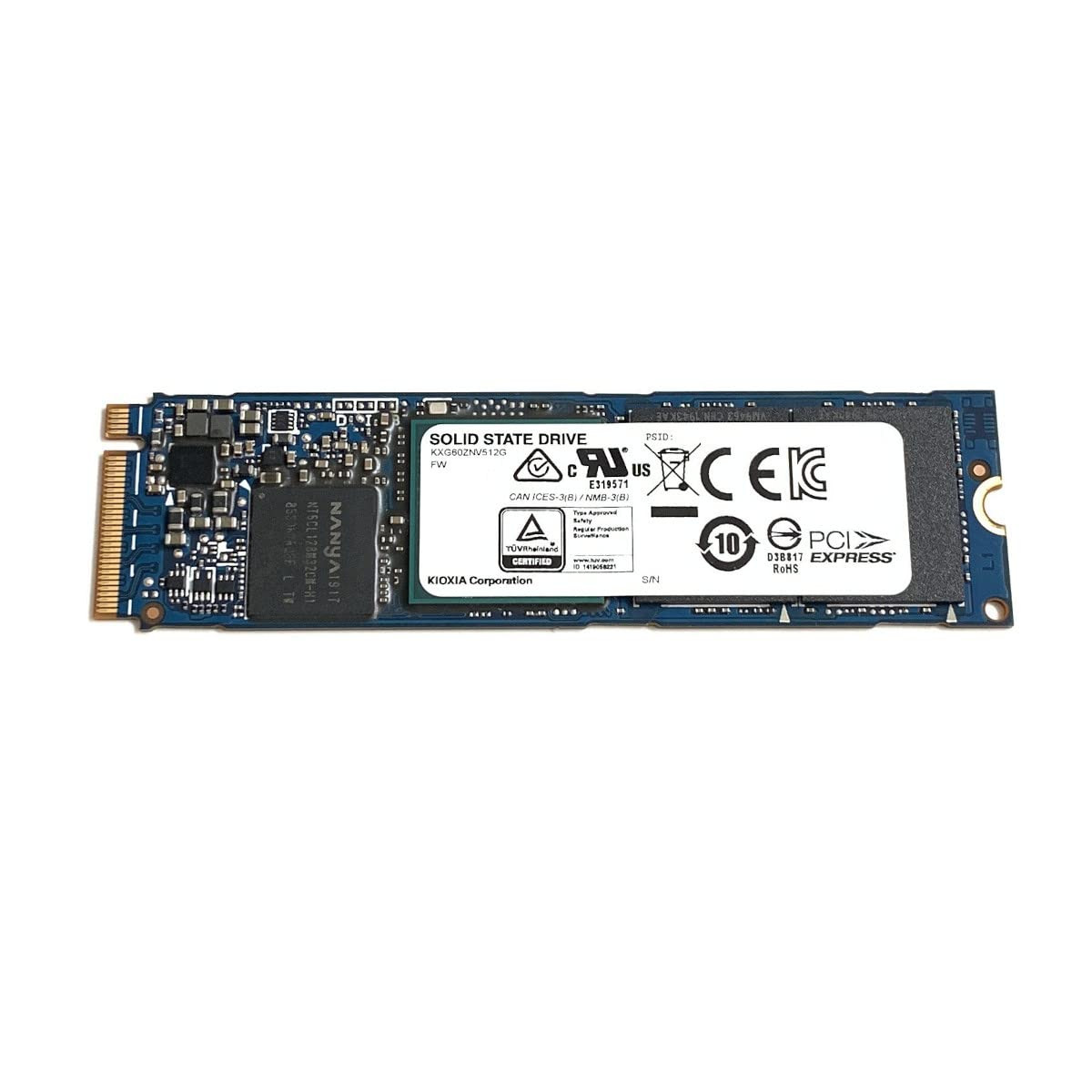 KIOXIA 512GB XG6 M.2 2280 PCIe Gen3 x4 NVMe SSD Solid State Drive KXG60ZNV512G