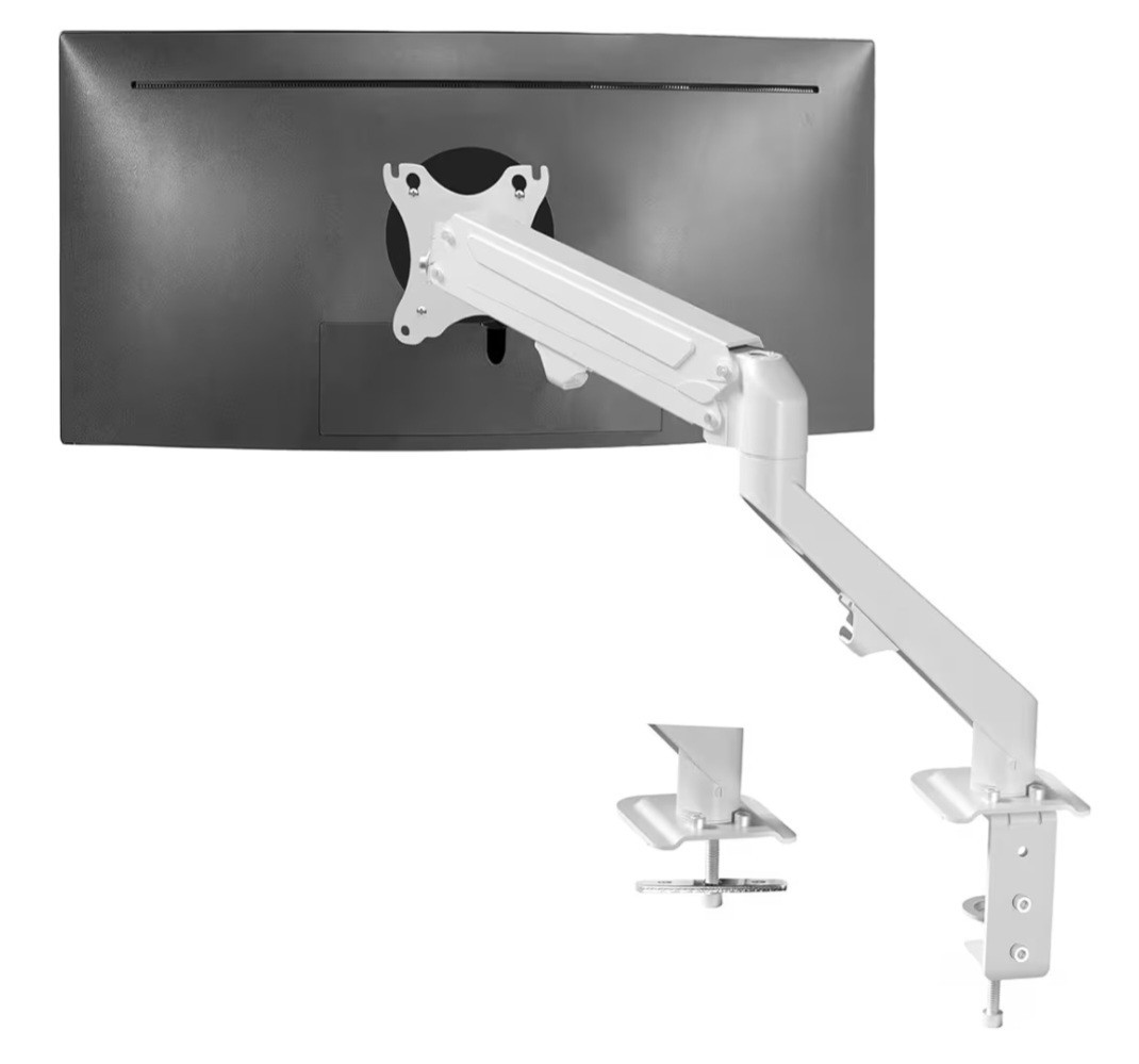 VIVO Heavy Duty Single Monitor Tension Arm for up to 27 inch Screens, Holds 14.3