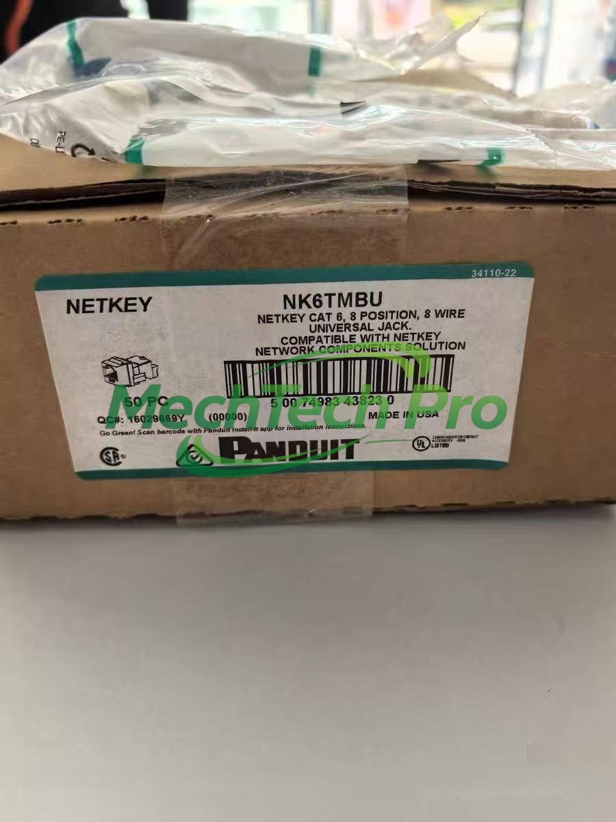PANDUIT NETKEY NK6TMBU 8 WIRE TOOL-LESS KEYSTONE JACK BLUE CAT6 (BOX of 50)
