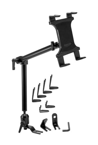 Car Seat Rail Tablet Mount Holder, Adjustable Arm for Car/Truck Use