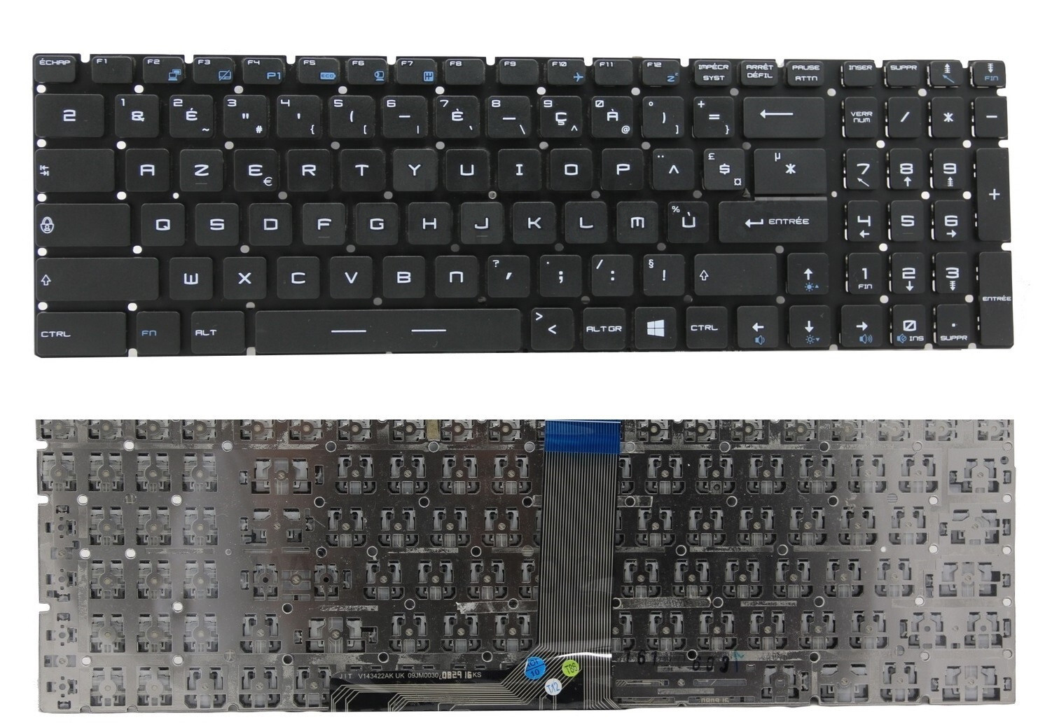 FRENCH Keyboard MSI GE62VR GE72VR GS63VR GS73VR GT62VR GT72VR MS-179B