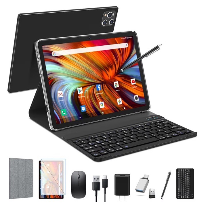 Tablet 10 inch 2026 Latest Android Tablet 128GB ROM+16GB RAM+1TB 13mp camera