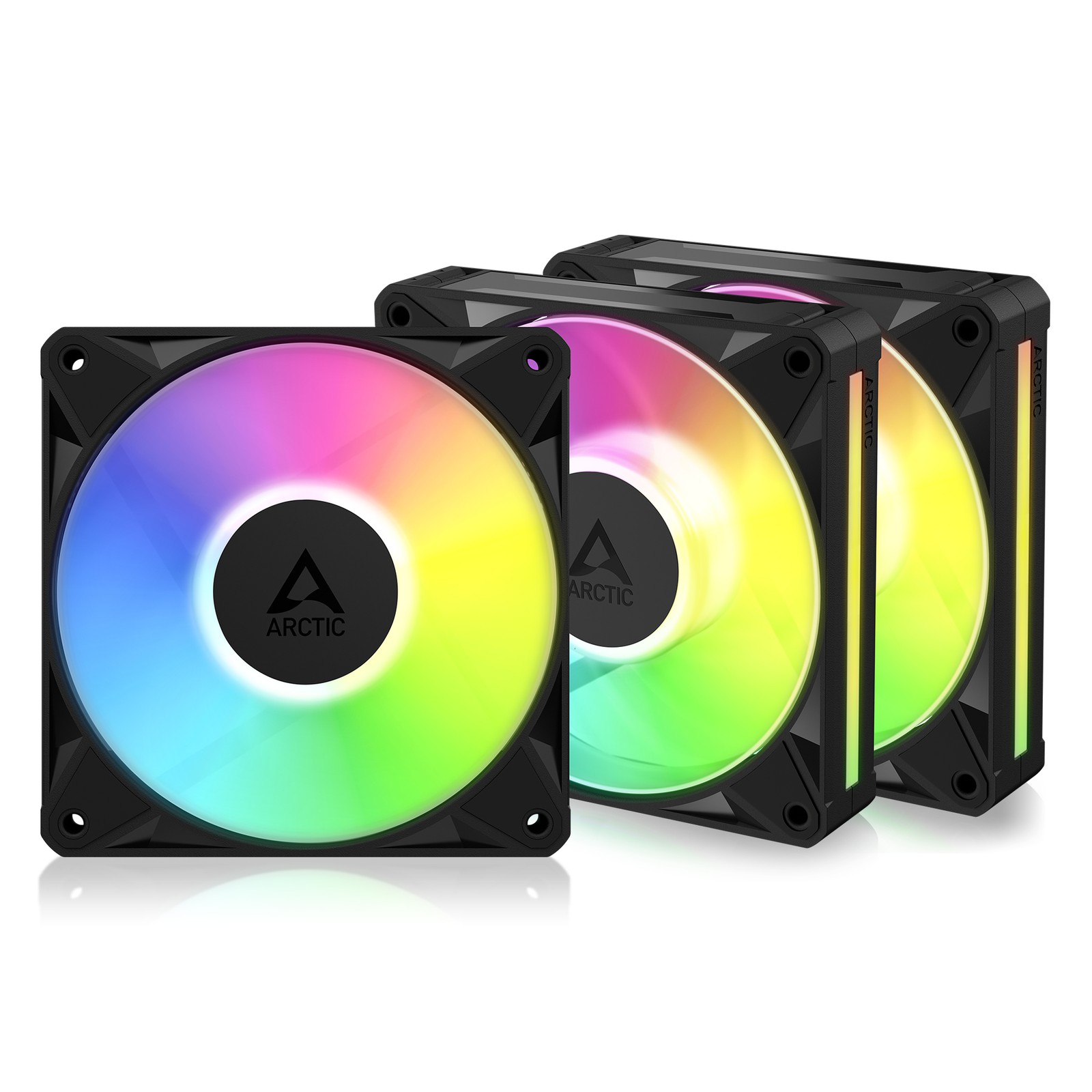 ARCTIC BioniX P12 A-RGB (3 PACK) black PC Case Fan 120mm Gaming Daisy Chain