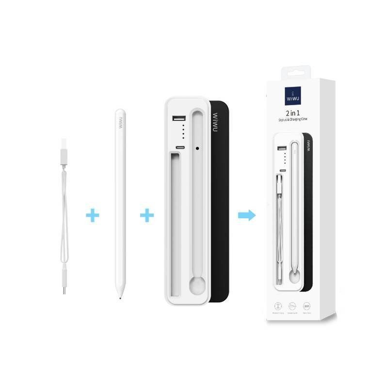 Smart digital stylus pen wireless for Apple and Android with charging case WIWU