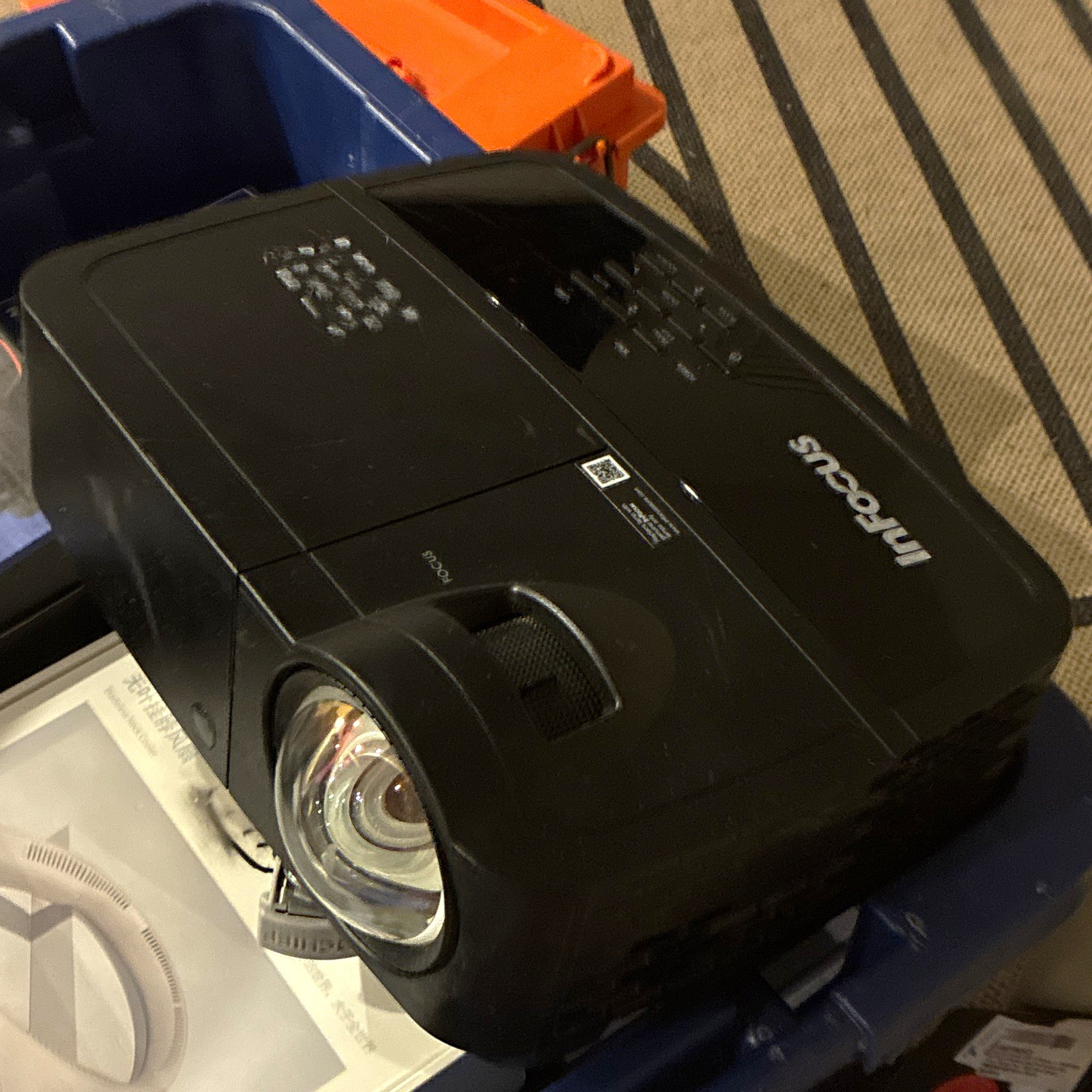 InFocus DLP Desktop Projector 3D Ready HDMI VGA USB S-Video Composite Black