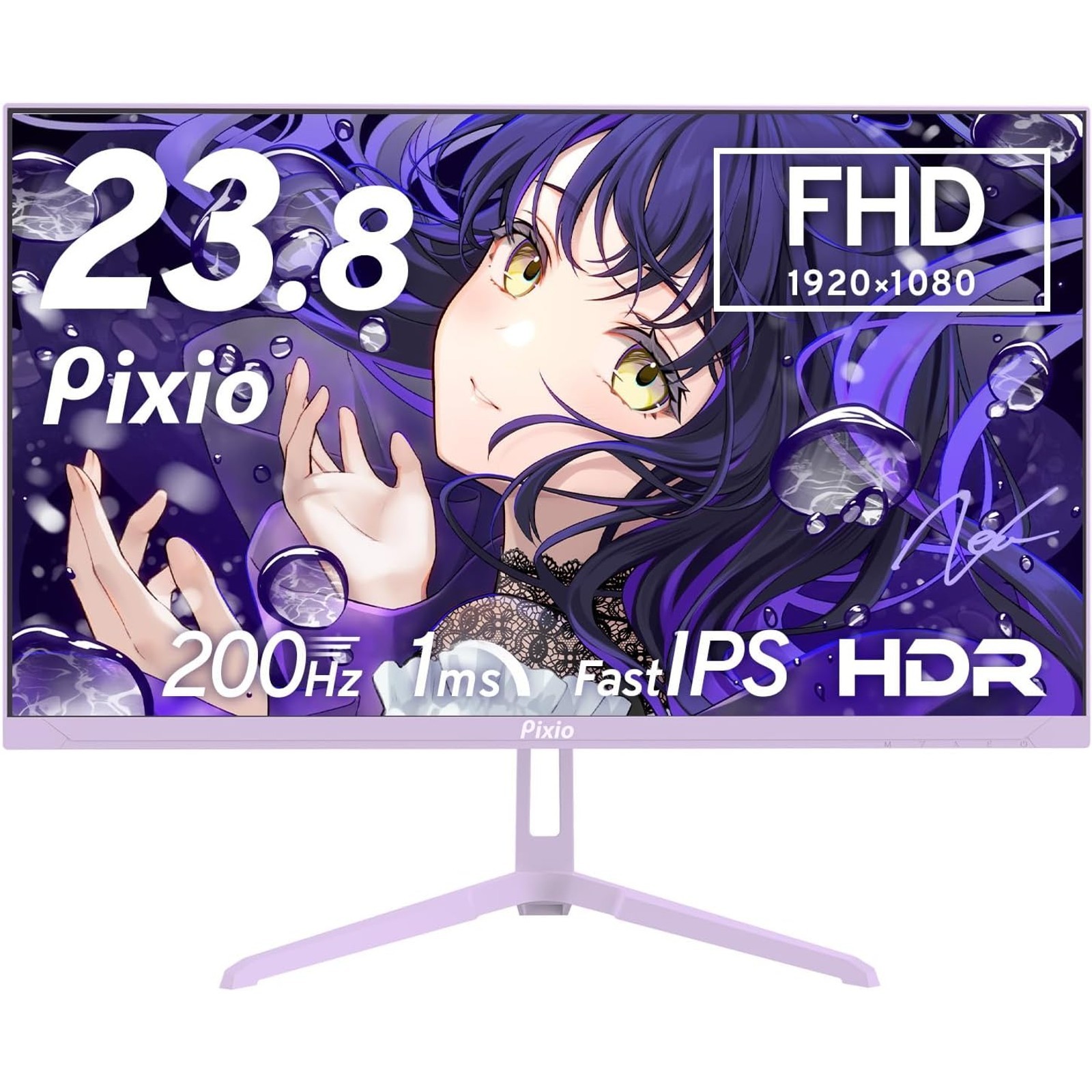 Pixio PX248 Wave Purple Gaming Monitor 23.8" 200Hz Fast IPS FHD AMD FreeSync