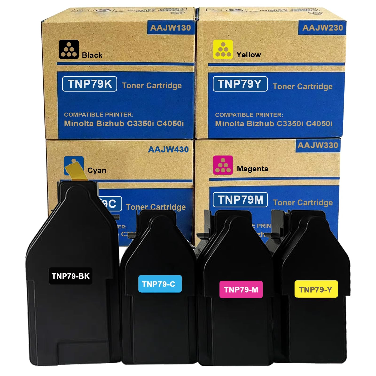 HOIEAYTON TNP79 TNP-79 Toner Cartridge Compatible for Konica AAJW430 AAJW330