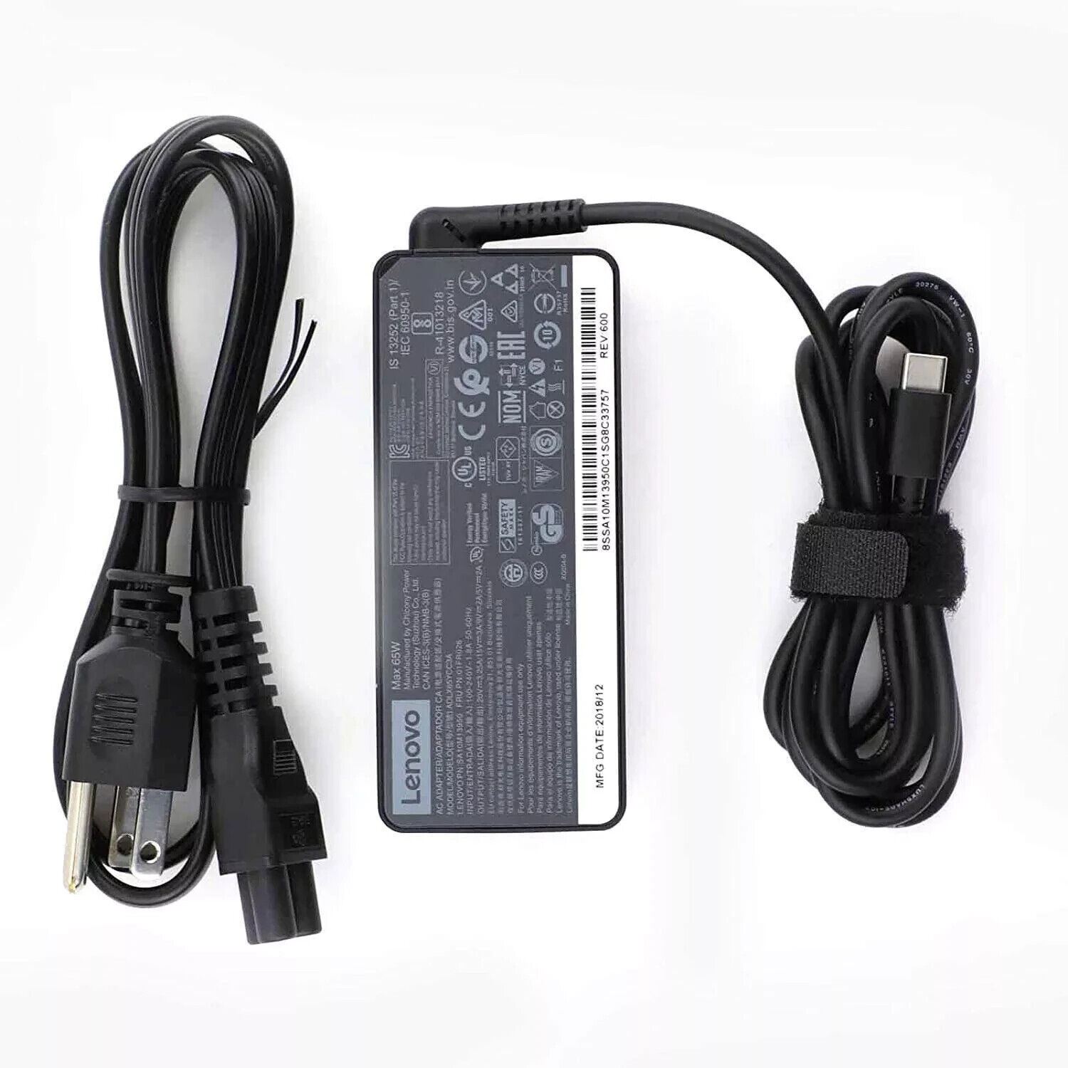 45W Genuine Lenovo USB-CType-C Laptop Charger AC Power Supply Adapter 4X20M26252