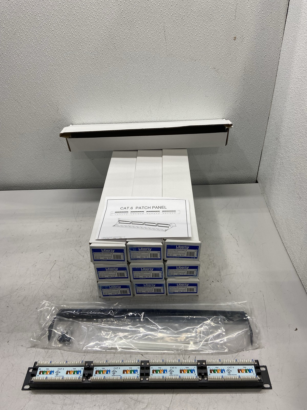 Lot of 10 Liberty CAT6 24 Port Patch Panels 1U LPP624P