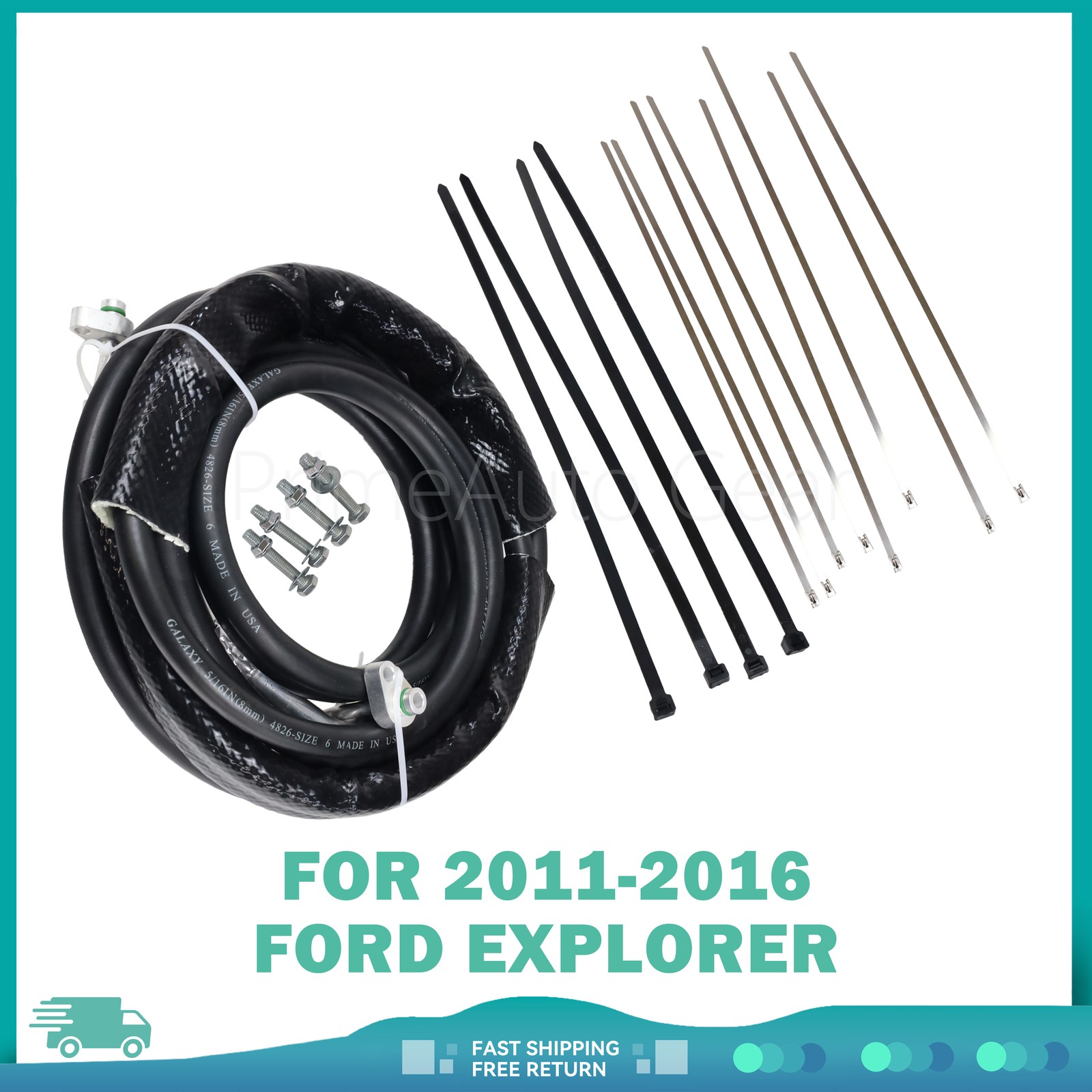 NEW FE37190 BB5219835B DB5219 For 11-16 Ford Explorer Rear AC Line Auxiliary Set