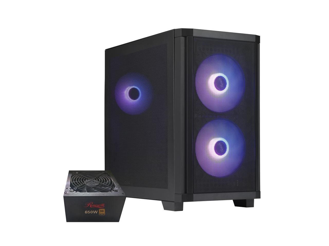 Rosewill FBM-X3 Micro ATX Mid Tower Case - Full Mesh Panel, High Airflow Design,