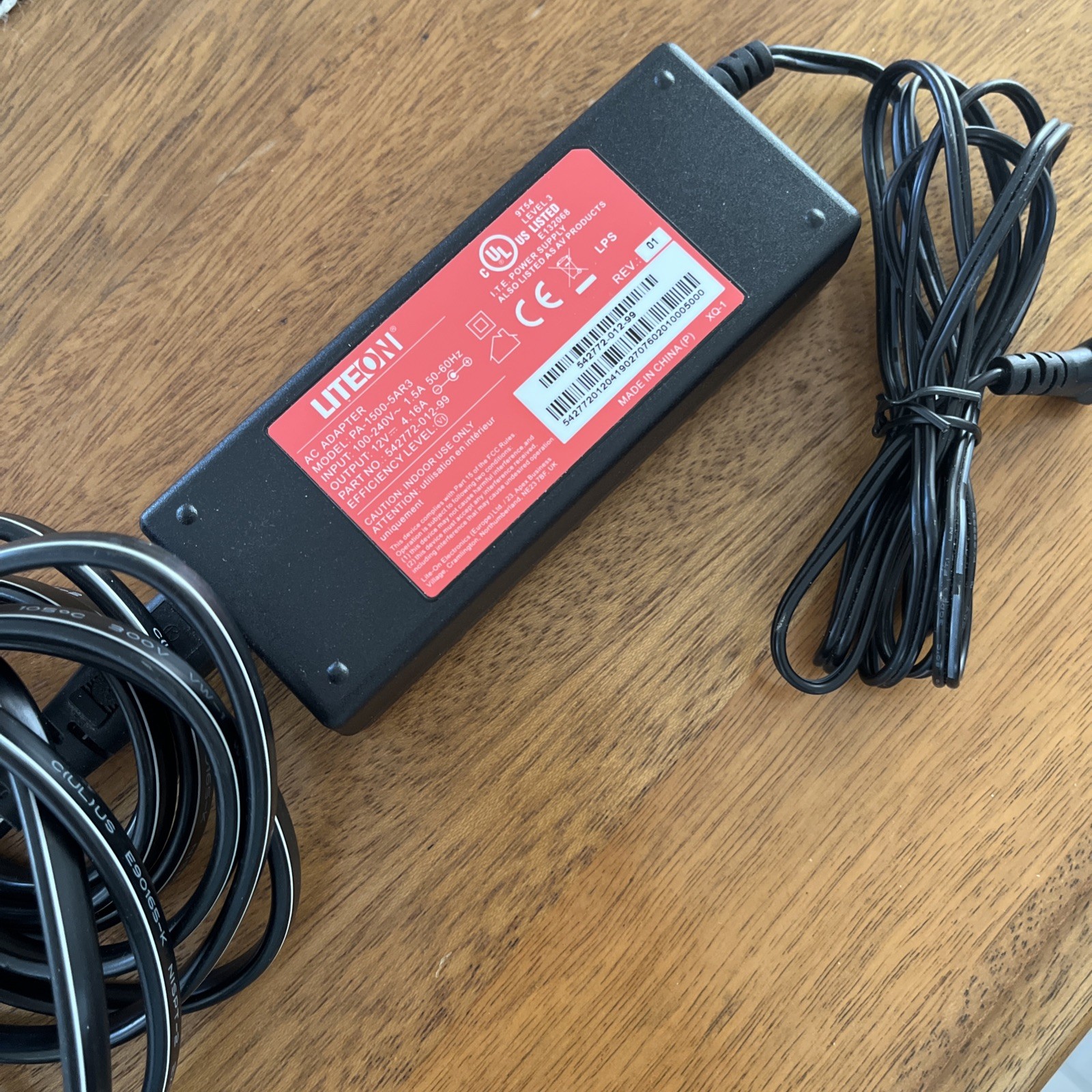 LITEON Power Supply AC Adapter PA-1500-5AR3 Input 100-240v Part #542772-012-99
