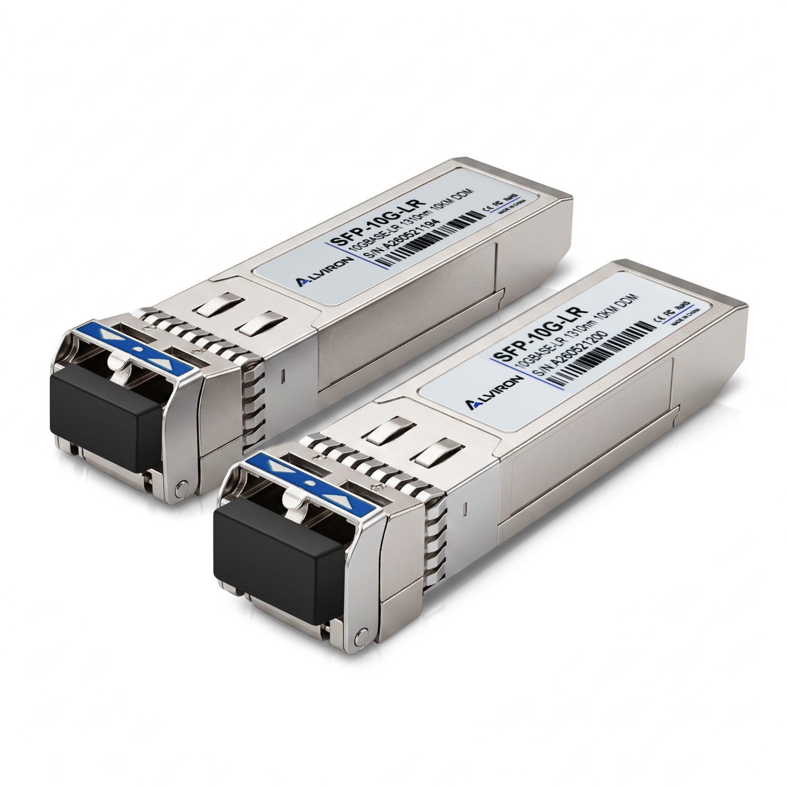 Lot of 2 SFP+ 10G‑LR 1310nm SMF 10km Cisco‑Compatible DDM | ALVIRON