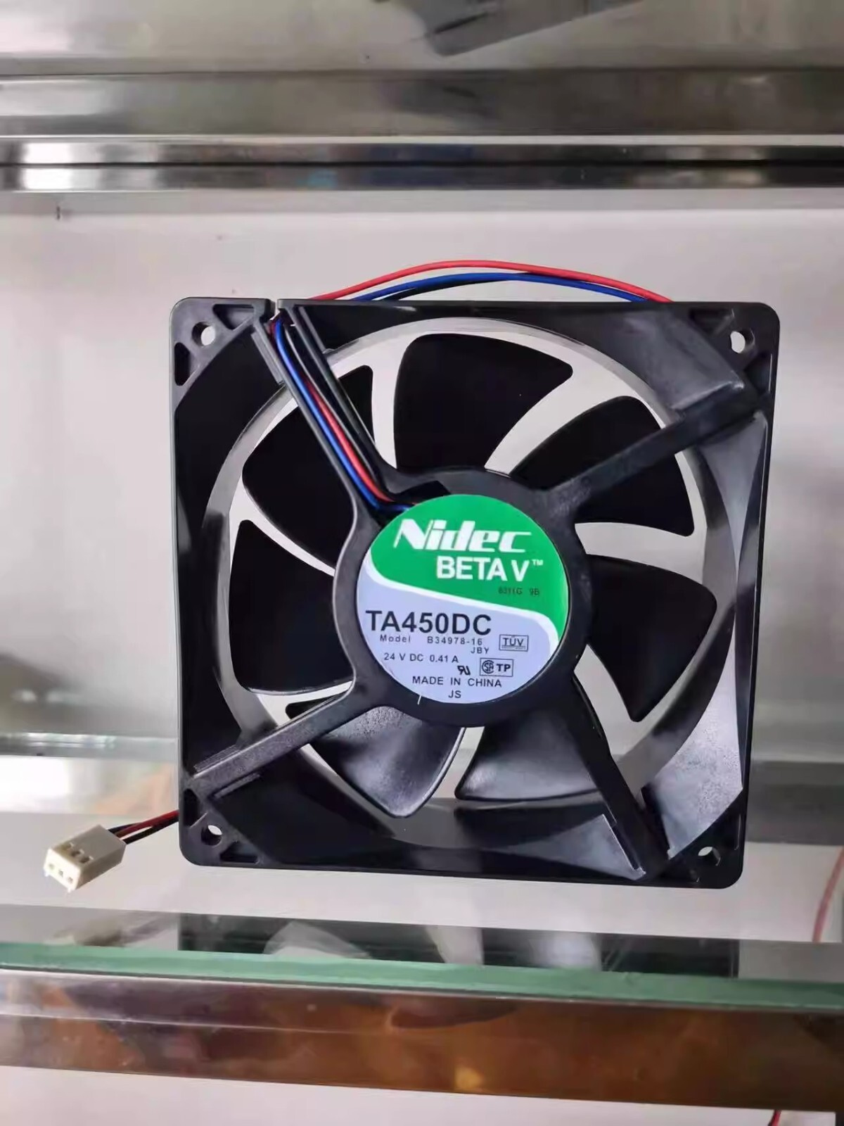 NIDEC TA450DC B34978-16 DC24V 0.41A 12038 12CM 3-Wire Axial Cooling Fan