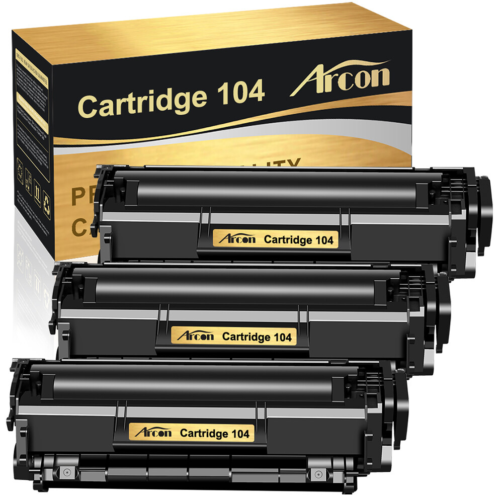 3 PK CRG104 FX9 FX10 Black Toner for Canon 104 imageClass MF4100 4200 4300 4600