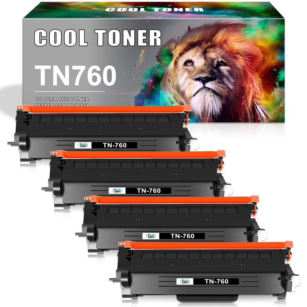4x TN760 Toner Compatible for Brother MFC-L2710dw HL-L2370DW MFC-L2717DW TN730