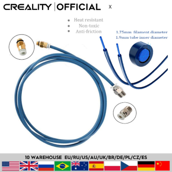 Genuine Creality Capricorn Bowden PTFE 1.75mm Tubing-Ships same day from PA, US