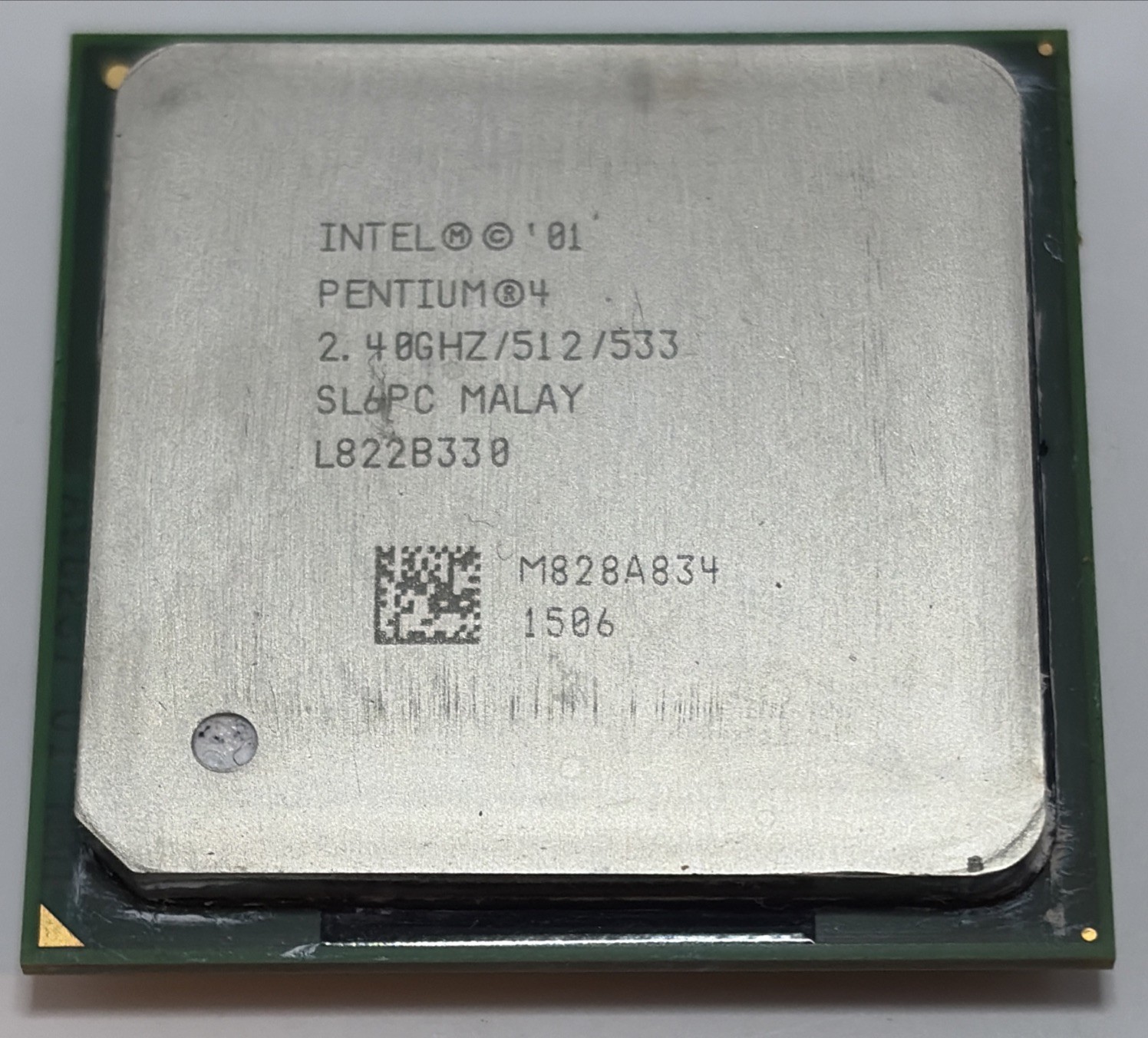Intel Pentium 4 2.4 GHz Desktop CPU Processor- SL6PC Working Unit