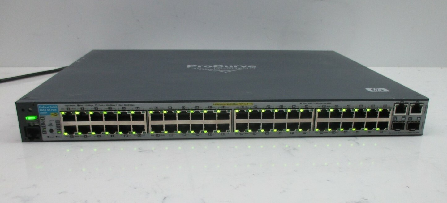 HP Hewlett Packard ProCurve 48 Port Managed Ethernet Switch J9089A 2610-48-PWR