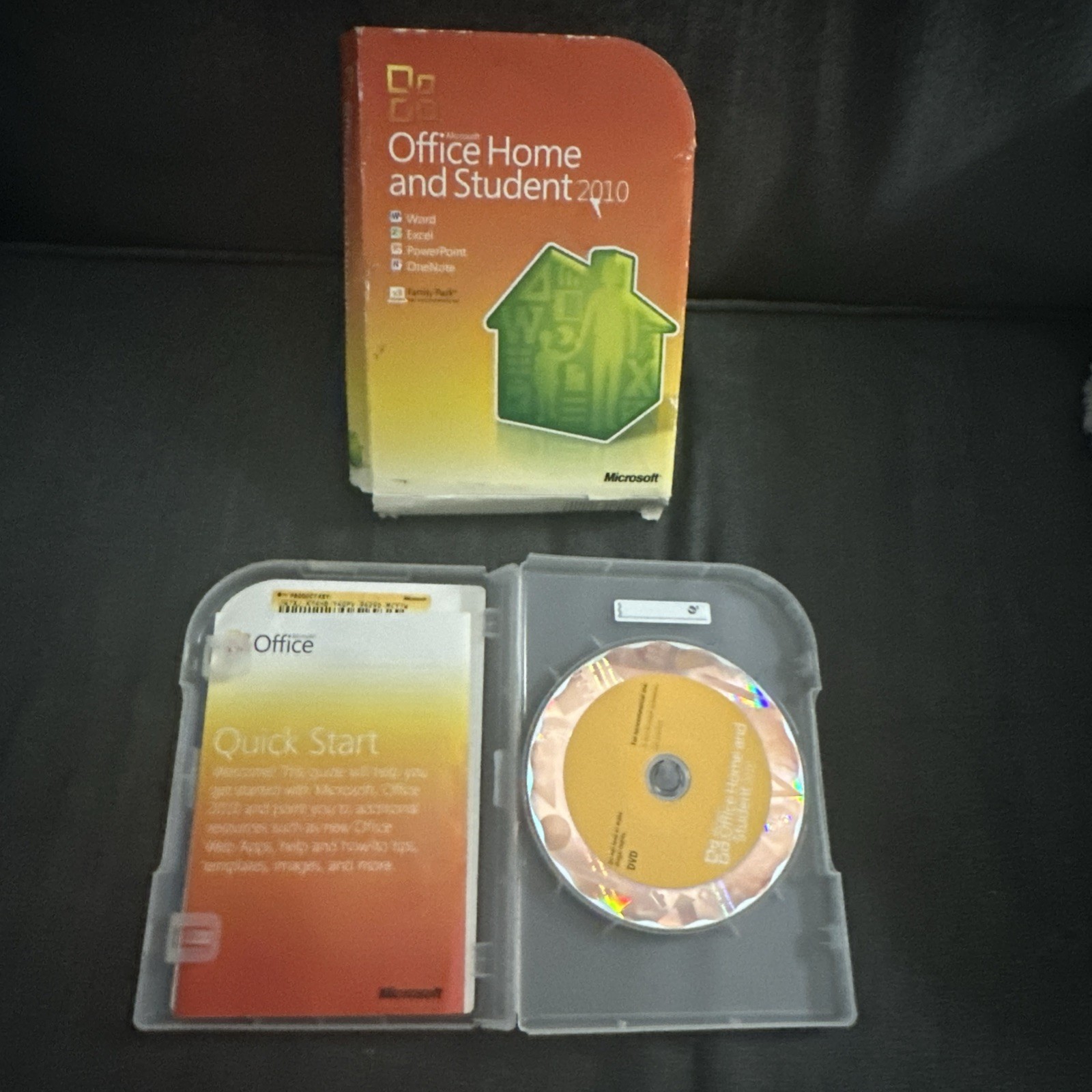 Microsoft Office Home and Student 2010 (PC DVD) w/ Key | Word Excel PowerPoint