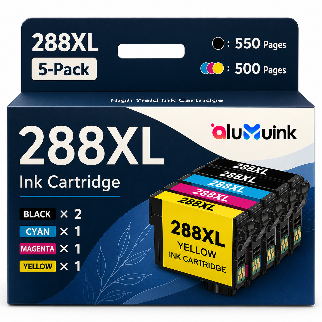 5PK 288XL Ink Cartridges Compatible for  XP-330 XP-340 XP-446 XP-440 /C/M/Y/B