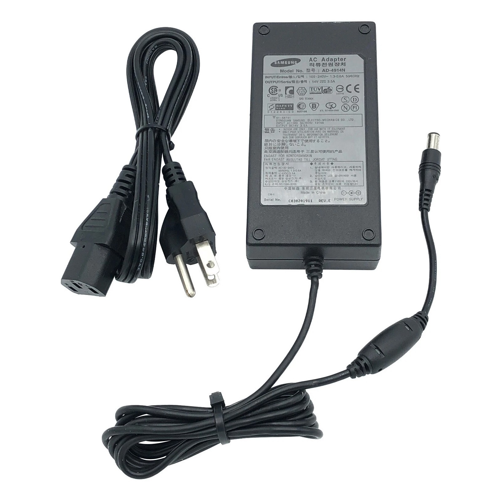 Genuine Samsung SAD04914F-UV 25W AC Adapter 14V 3.5A AD-4914N 6.0x4.4mm