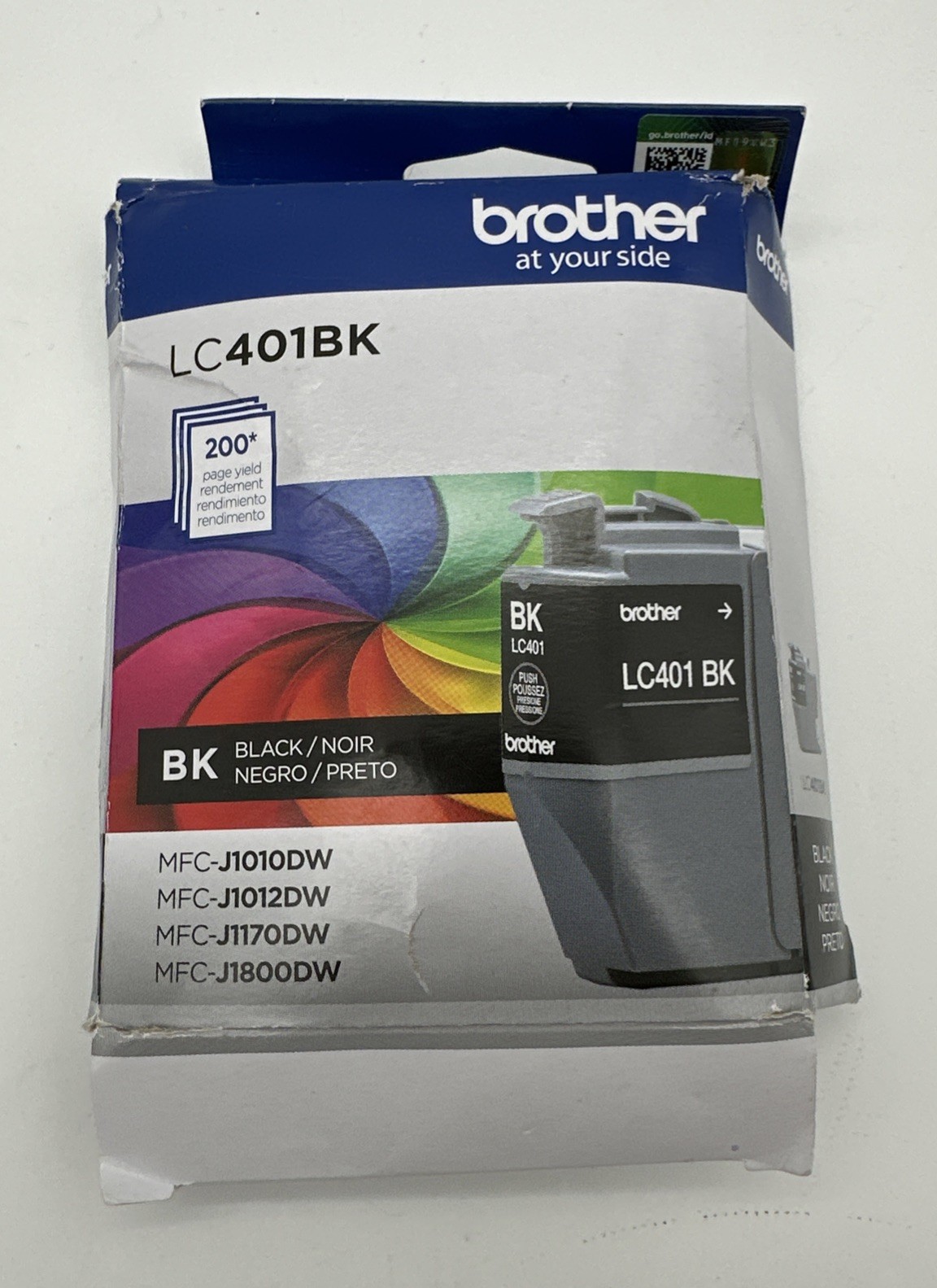Genuine Brother LC401BK Black Ink Cartridge Expires 06/2028 – New, Sealed