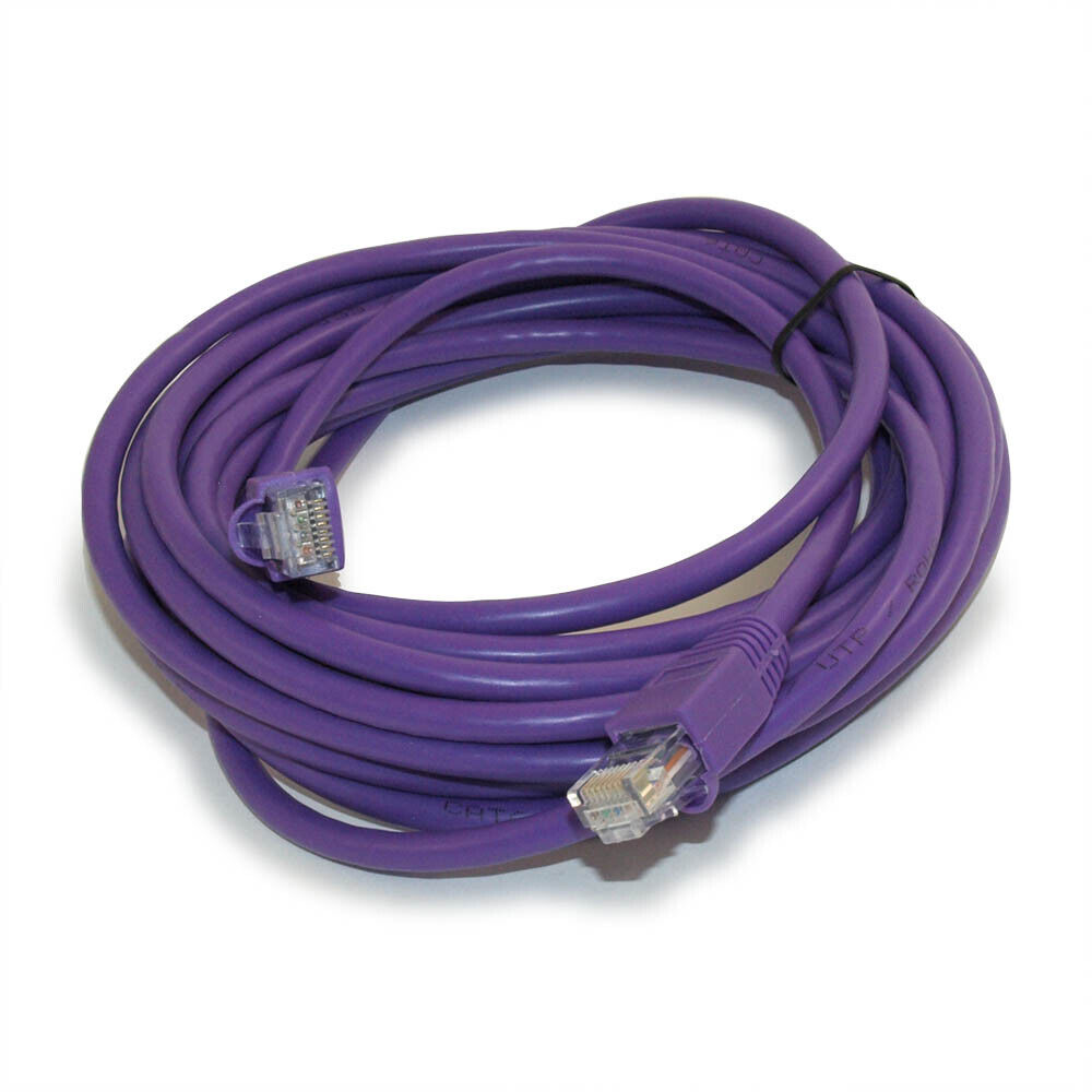 14ft Cat6 Ethernet RJ45 Patch Cable  Stranded  Snagless Booted  PURPLE
