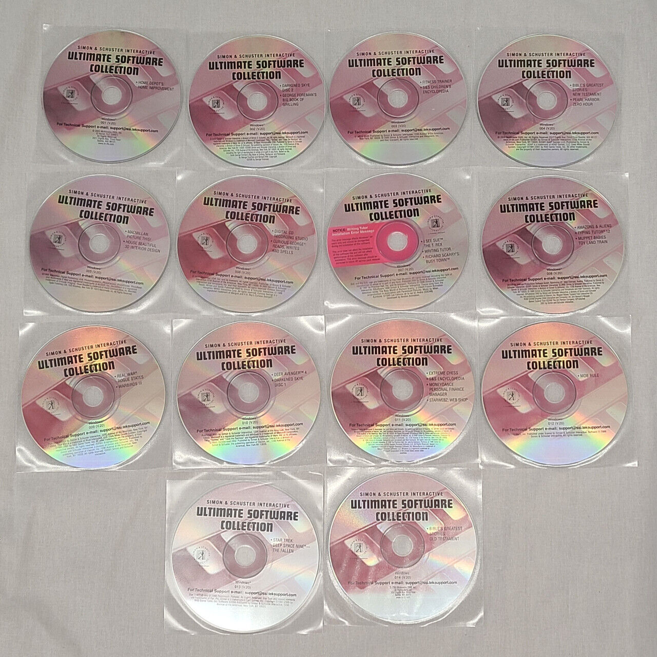 14 Simon & Schuster Interactive Ultimate Software Collection Discs