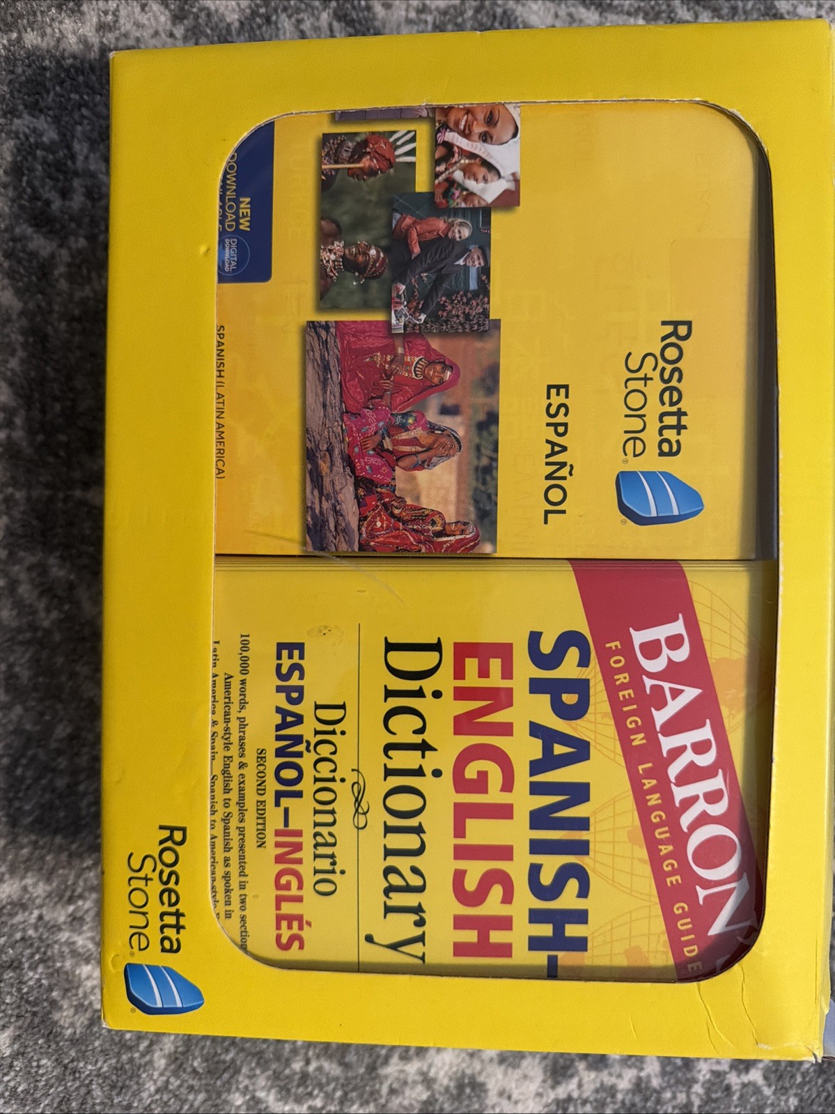 Rosetta Stone Español Spanish [Latin] Level 1-5 set Barron's Dictionary