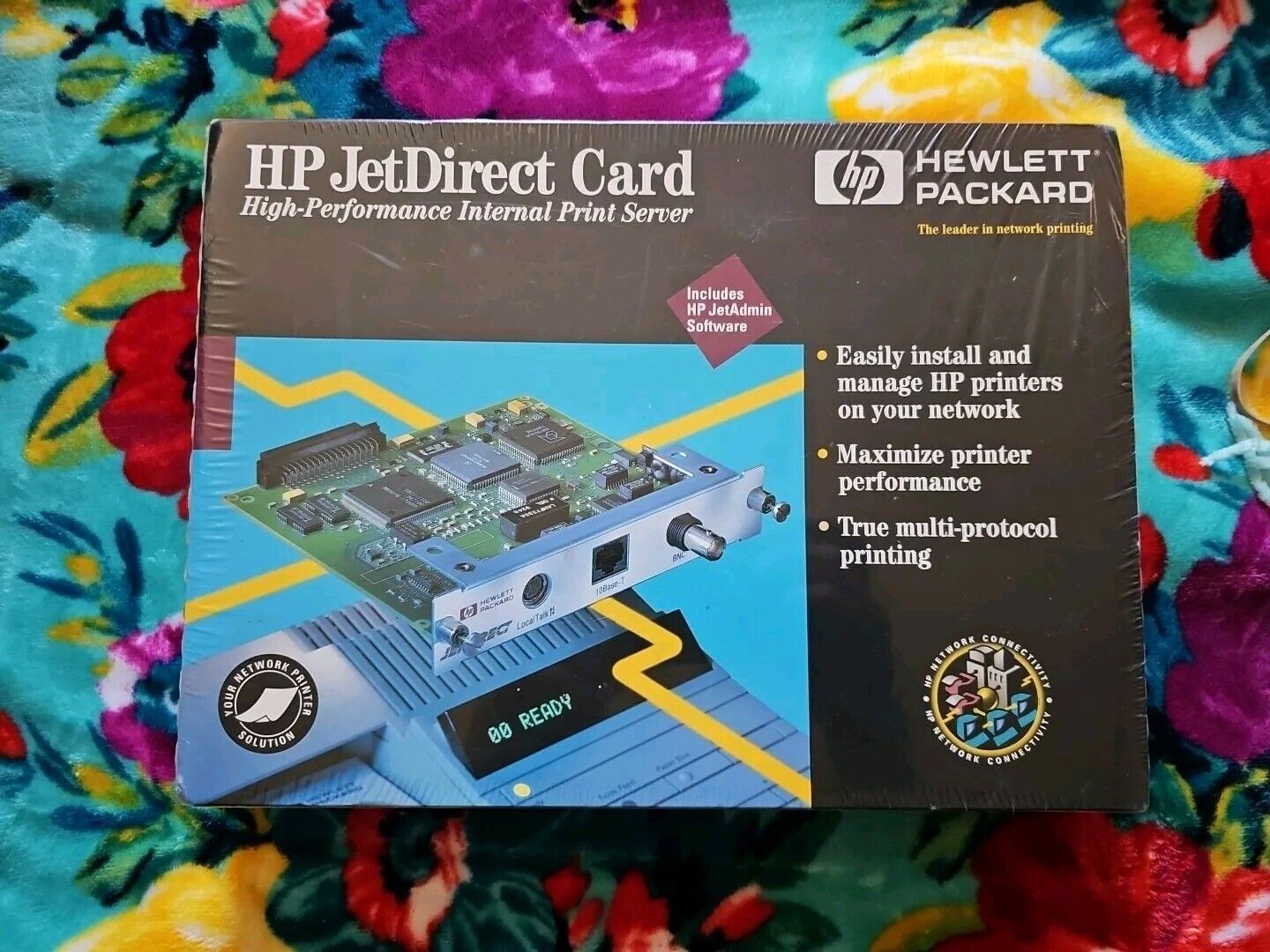 HP JetDirect Card *J2550A* 2555-Vintage PC Tech- First Days Of Ethernet SEALED 
