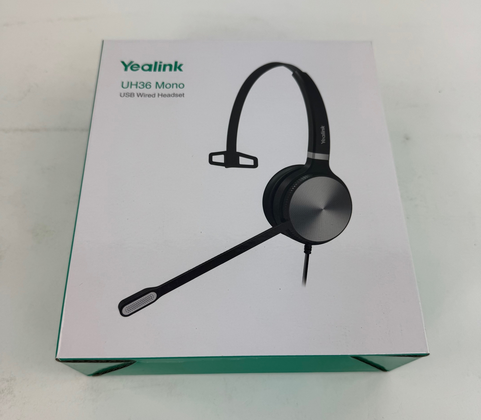 Yealink Headset UH36 USB Wired Mono Teams Certified with Noise-Cancelation - New