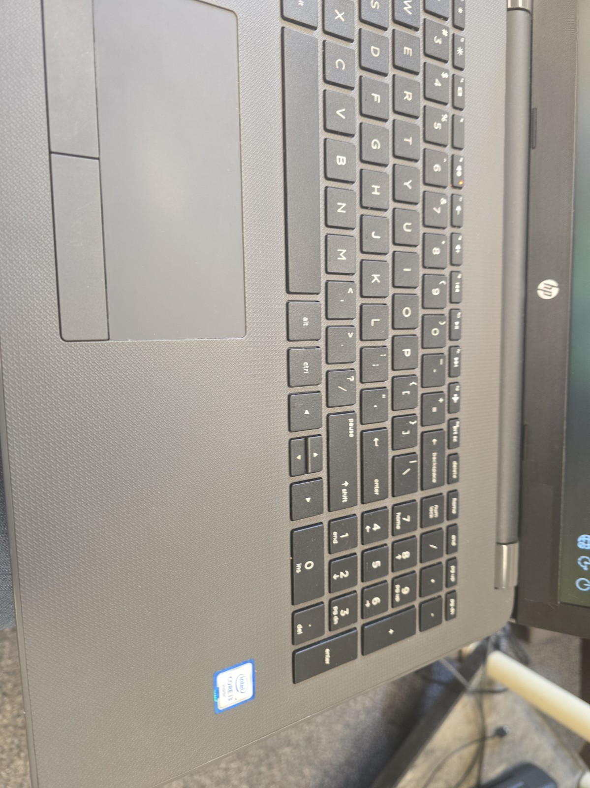 HP 250 G5 Laptop Computer 3165NGW Black Core i3 with Charger Built-in Webcam