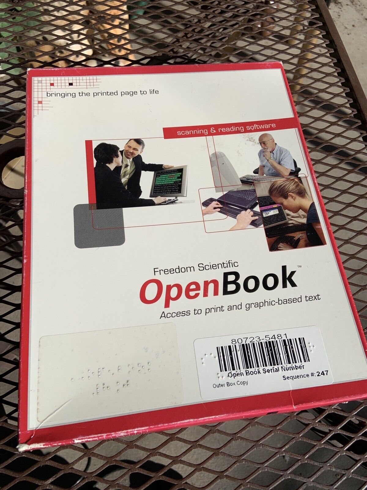 Freedom Scientific Open Book for PC Blind Screen Reading Software Reader & Scan