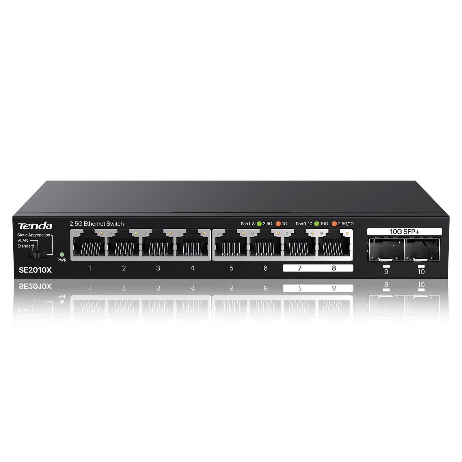 2.5Gb Ethernet Switch | 10 Port 2.5G Network Switch | 8 x 2.5G Ports & 2 x 10...