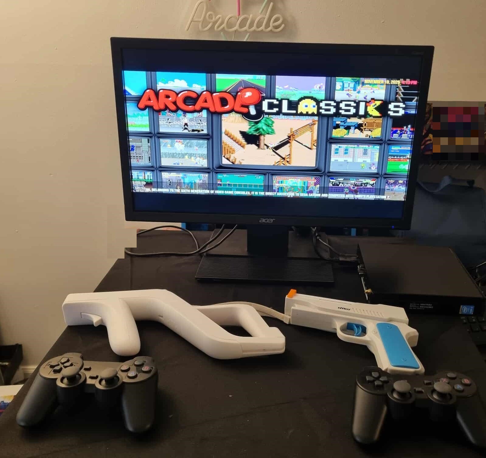 Plug and Play Arcade Bundle Retro Game System Gun Games Lightgun Controllers