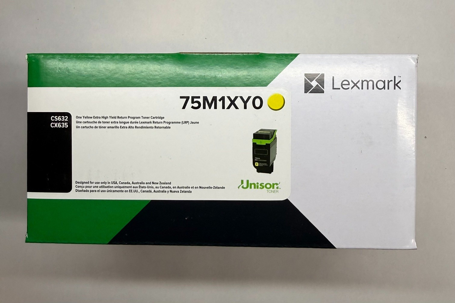 **GENUINE - NEW - SEALED** Lexmark 75M1XYO - extra high-yield yellow - original