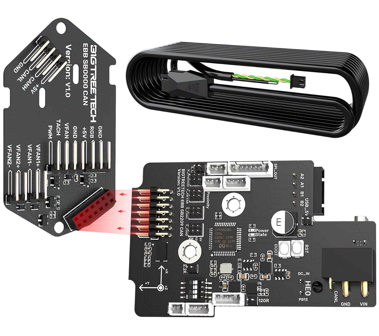 Extruder Breakout Board Can For Voron Stealthburner Uart Mode Support V1.0