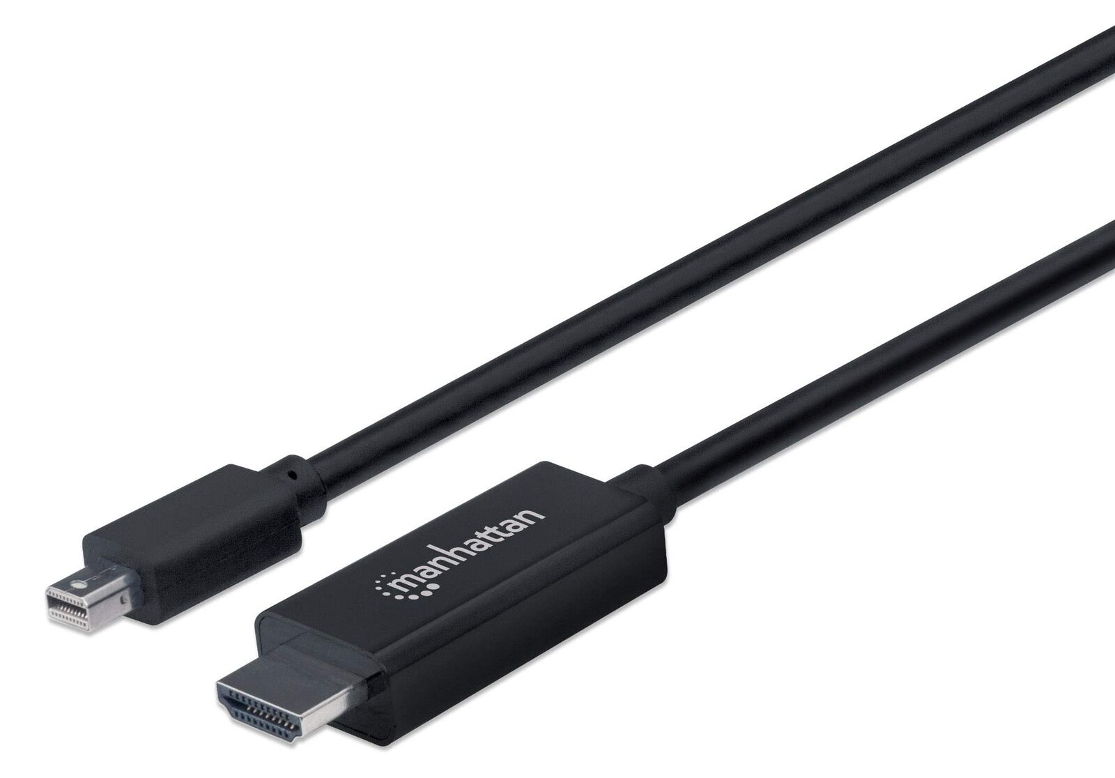 Manhattan Mini DisplayPort 1.2 to HDMI Cable, 4K@60Hz, 1.8m, Male to Male, Black