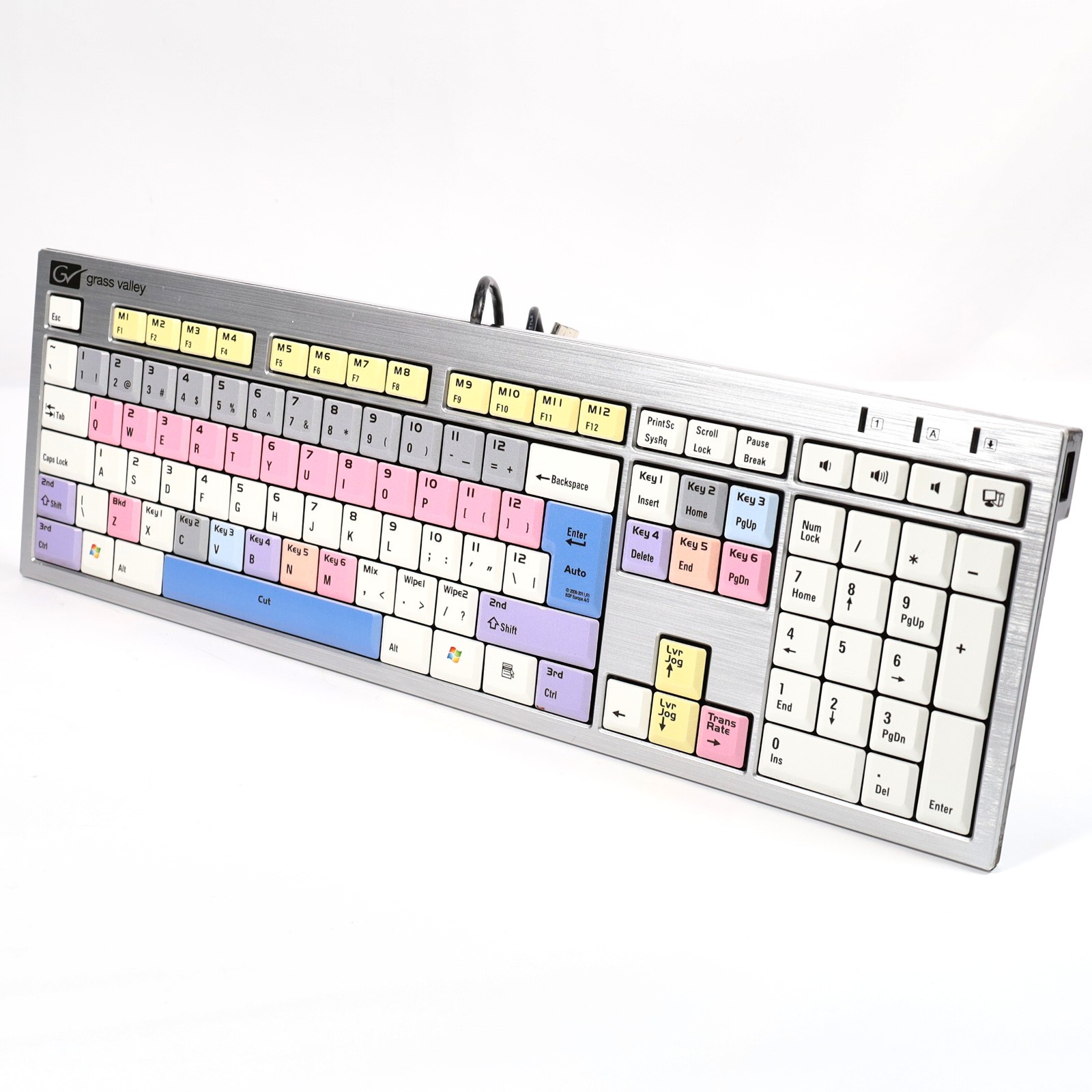 Logic Keyboard LXH-JME7596H Grass Valley Multimedia Keyboard