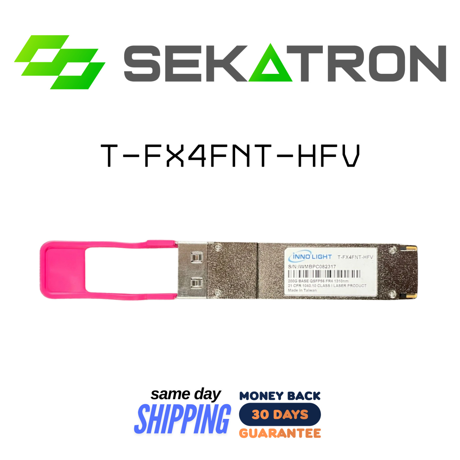🔌 InnoLight T-FX4FNT-HFV • 200GBASE-FR4 • QSFP56 • 1310 nm • Tested ⚡FastShip