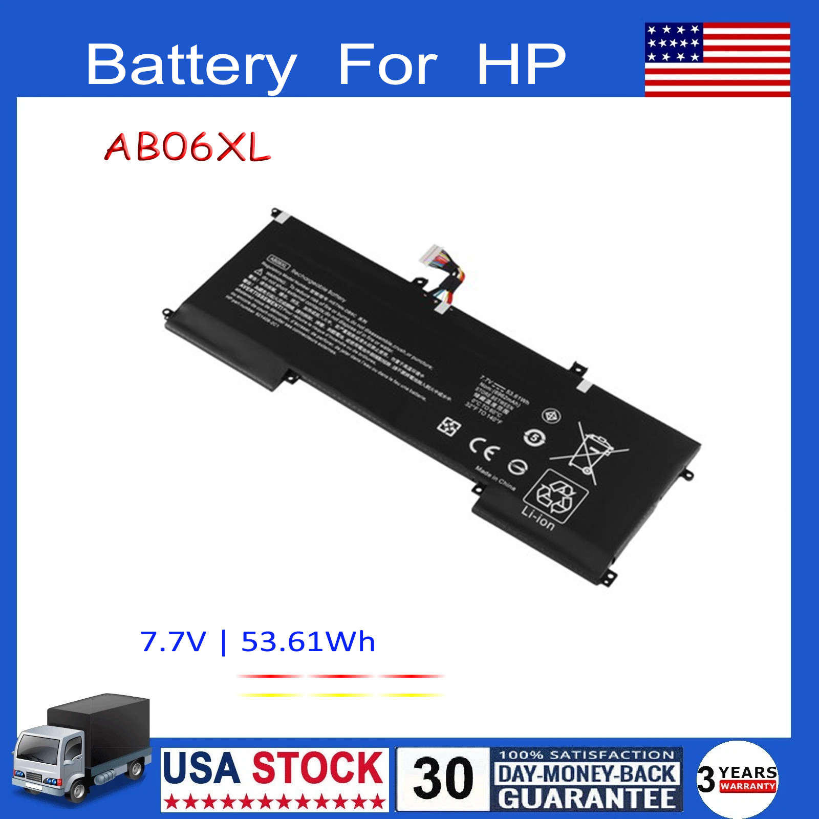 AB06XL Battery For HP Envy 13-AD000 Series HSTNN-DB8C 921408-2C1 921438-855