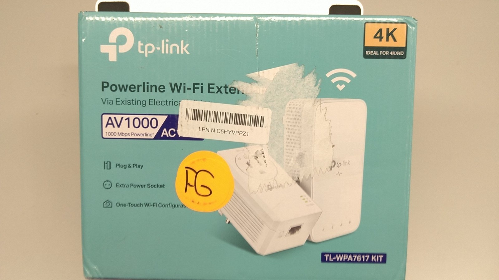 TP-Link TL-WPA7617 KIT Dual Band Powerline WiFi Extender Kit White Ethernet Port