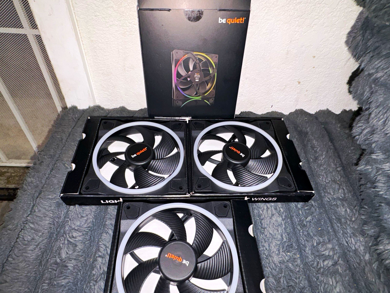be quiet Light Wings 140mm PWM Case Fan 1500RPM 56CFM Rifle 4-Pin RGB