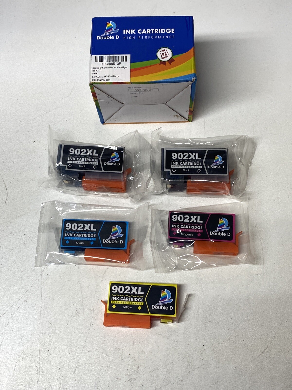 Double D Compatible Ink Cartridge 902XL 5-pack BK C M Y