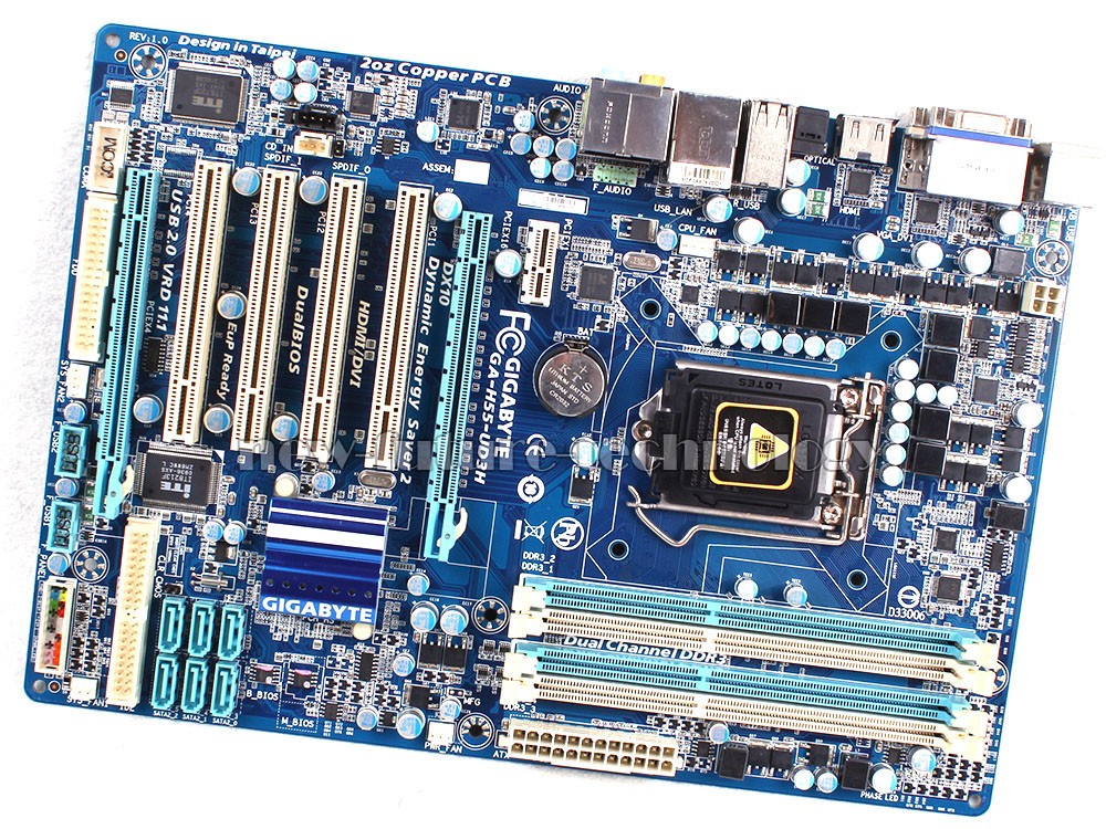 Gigabyte Motherboard GA-H55-UD3H LGA 1156 Intel X58 Chipset DDR3 Memory